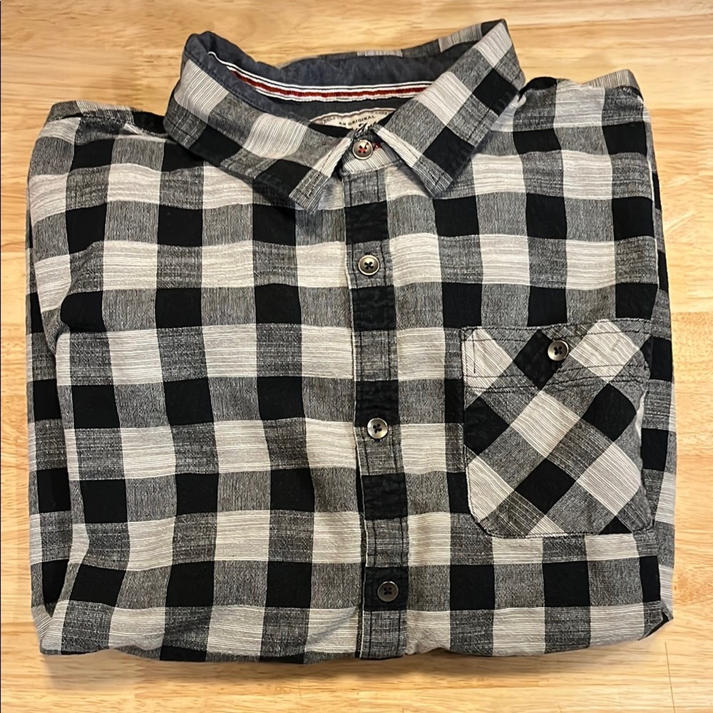 Flag & Anthem Black and Gray Checkered Shirt